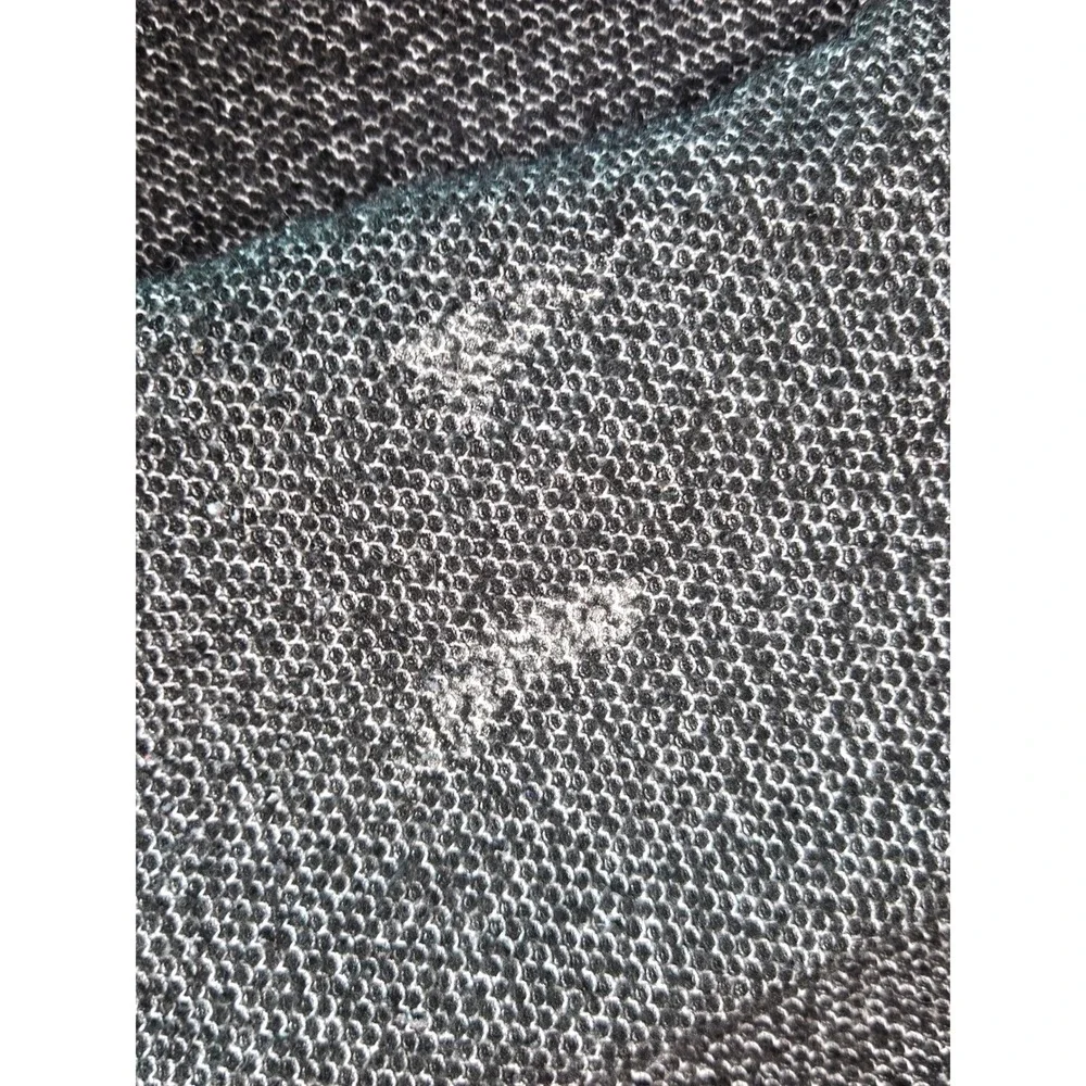 Orvis Quarter Zip Pullover Mens L Grey Sherpa Lined Textured Knit Sweater